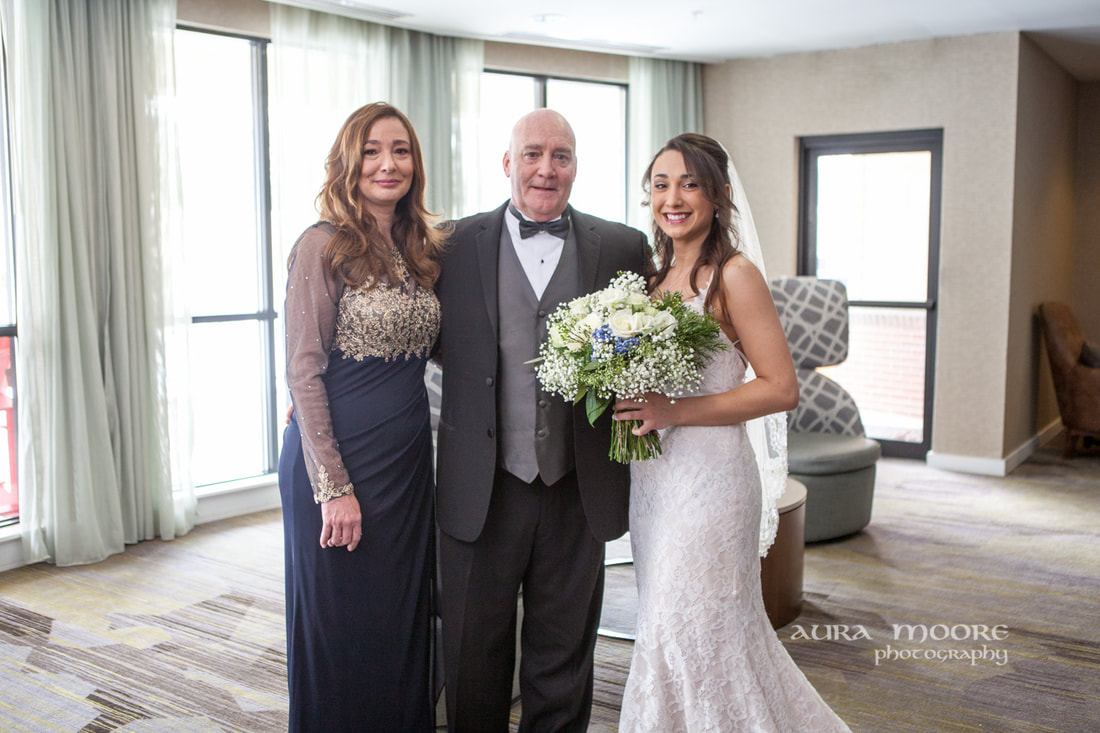 Father Daughter First Look Aura Moore Documentary  Wedding Photographer